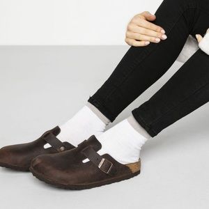 Birkenstock Boston Brown Leather Clogs size 42